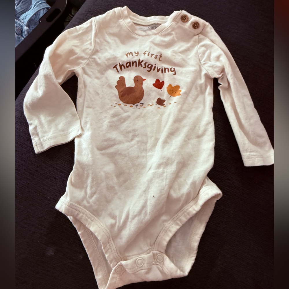 Carter's Cream My First Thanksgiving Bodysuit